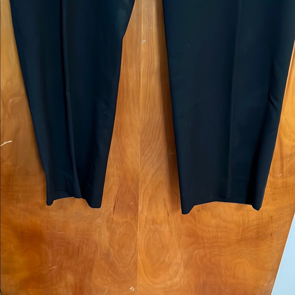 JF J.Ferrar Classic Black Dress Pants Size 38 X 40 Zipper button Front - Picture 3 of 7